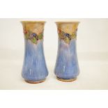 Pair of early Royal Doulton lambeth vases art nouv