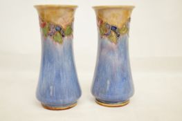 Pair of early Royal Doulton lambeth vases art nouv
