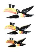 Flight of Carlton toucans