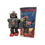 Battery operated fighting robot with original box,