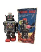 Battery operated fighting robot with original box,