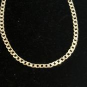 9ct Gold curb chain Length 22'' Weight 10.8g