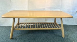 Blonde Ercol low coffee table