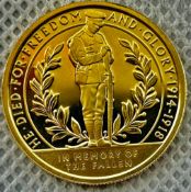 The lone solider 9ct gold double crown coin 2017 W
