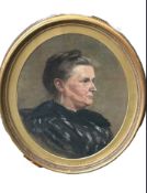 Framed portrait of a lady Emma Jane Farrar (1830-1