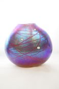 Siddy Langley iridescent glass vase Height 20 cm