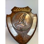 Large British Rail bowling shield 1950 - 1967