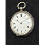 Victorian cased fob watch