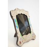 Silver art nouveau style photo frame