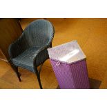 Lloyd loom chair & basket