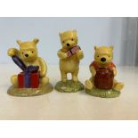 3 Royal Doulton Disney Winnie the Pooh figures