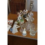 Collection of glass & ceramics to include silver p
