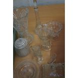 Collection of glass ware to include Victorian