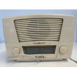 Radio Rentals bakelite ivory-coloured rado (untested)