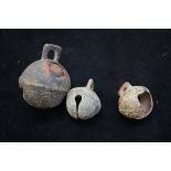 3x Early cow bells - detector finds