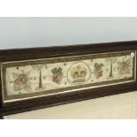 Victorian framed silk