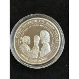 1998 Samoa lady of the century silver proof 10 coi