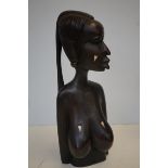 Large african figure of lady, very heavy possibly