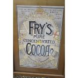 Fry's pure concentrated cocoa framed poster