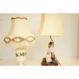 Oriental style lamp & 1 other