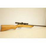 Meteor .22 air rifle with scope