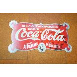 Tin plate sign Coca-Cola