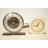 2 Mid century mantle clocks