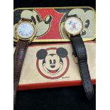 2x Walt Disney vintage wristwatches from the Disne