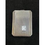 Silver art deco matchsafe case, Birmingham 1937