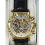 Uri Geller positive energy chronograph wristwatch