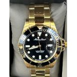 Mathey -Tissot 100m divers wristwatch with box, ou