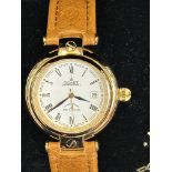 Poljot international wristwatch with leather strap