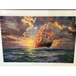 Courageous boydge by Thomas Kinkade framed print