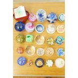 Collection of 25 paperweights