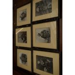 6 Early framed & mounted military photographs