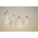 6 Royal Doulton figures