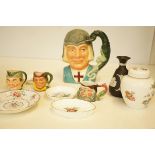 Royal Doulton D6618 St George toby jug together wi