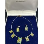 Vintage necklace & earring set