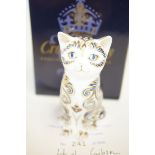 Royal crown derby majestic kitten event limited ed