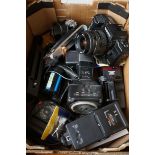 Collection of vintage cameras & accessories