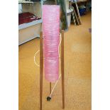 Large pink retro style rocket lamp Height 116cm