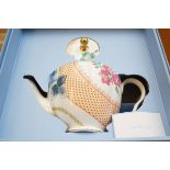 Boxed Wedgwood teapot butterfly bloom