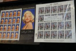 Legends of Hollywood Marilyn Monroe stamps togethe