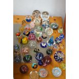 Large collection of paperweights