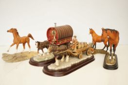 Leonardo collection Horse & Carriage A/F & 1 other