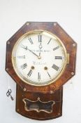 Beringer. Bros Belfast wall clock with key
