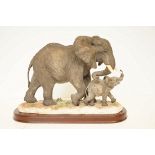 The Leonardo collection resin elephant figure 40 c