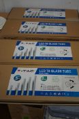 4 boxes of LED T8 glass tubes lights