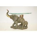 Leonardo collection? resin elephant figure with gl