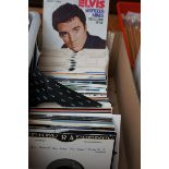 Box of single records to include Elvis